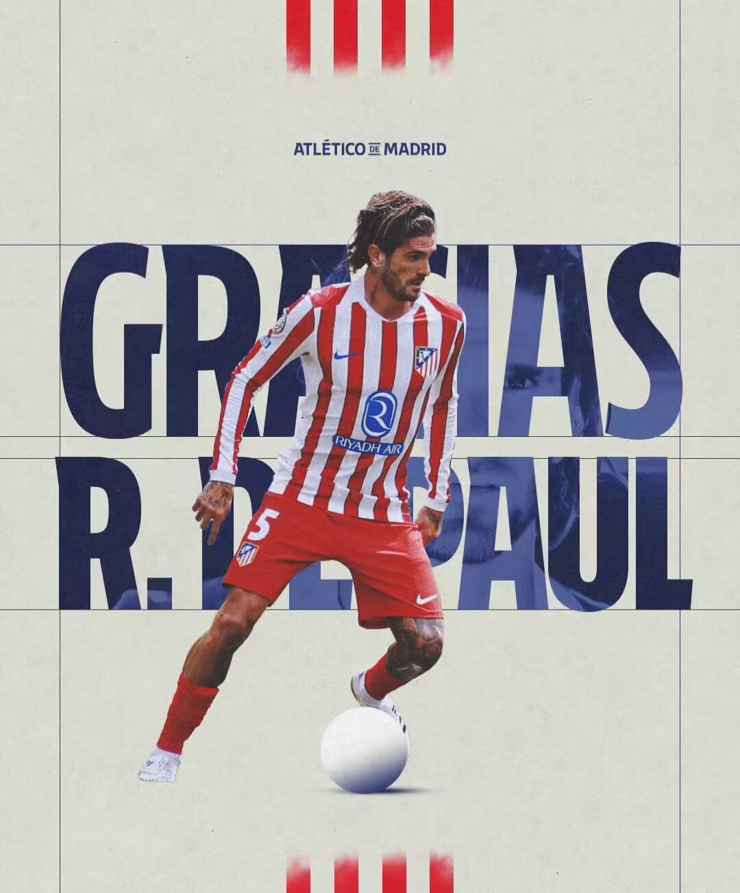 De Paul se despede do Atlético de Madrid e se junta ao Miami International